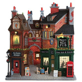 Lemax Facades Lemax, English Lane, Christmas Village Facade, B/O(4.5V)